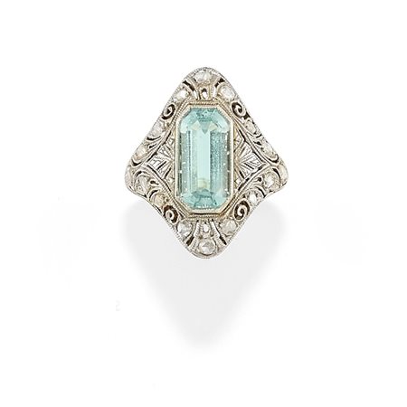 Anello in oro bicolore 14K