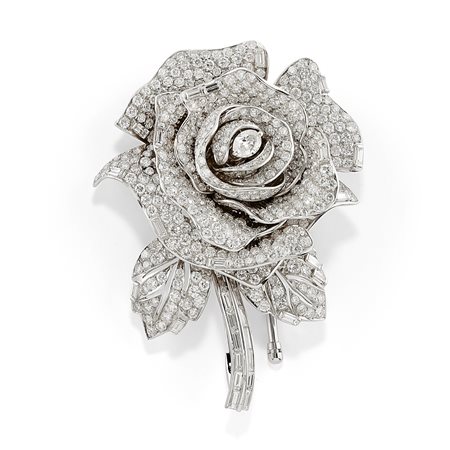 Spilla in oro bianco 18K