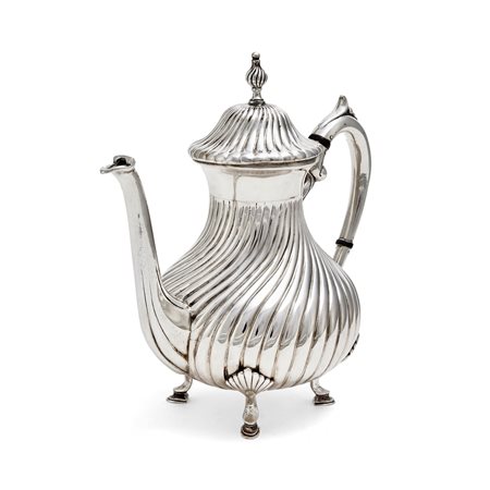 Caffettiera, Italia XX secolo in argento