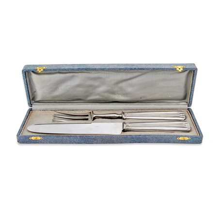 Servizio da cacciagione, Francia XX secolo in argento