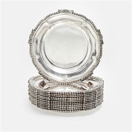 Dodici piatti, Inghilterra in argento