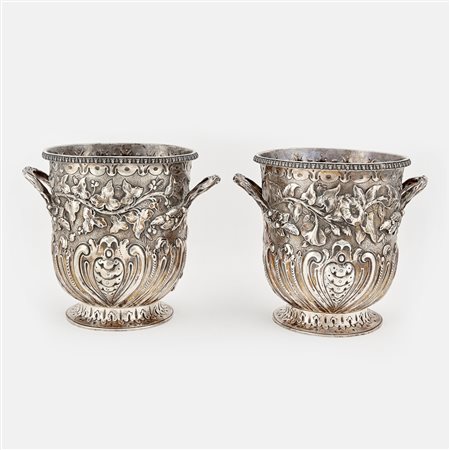 Due secchielli, Inghilterra XX secolo in argento