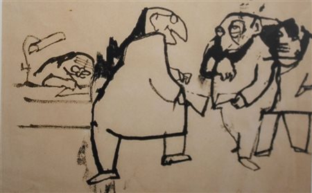 Mino Maccari Interno studio