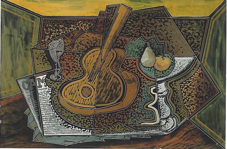 Pippo Oriani Natura morta con chitarra 1934