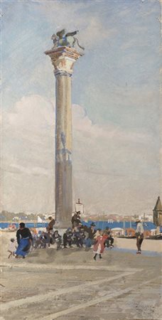 Vittore Zanetti Zilla "Venezia" 1931
tecnica mista su carta (cm 70x40)
Firmato e