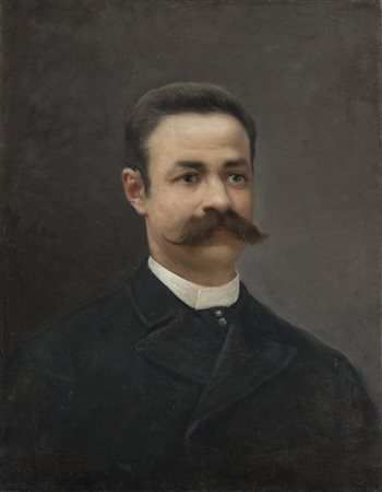 Pompeo Mariani "Ritratto virile" 1894
olio su tela (cm 66x50,5)
Firmato e datato