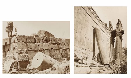 FELIX BONFILS Vedute varie lotto di 10 foto stampa all'albumina - vintage...