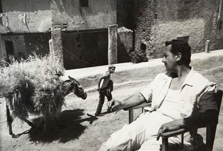 ANGELO FRONTONI Alberto Sordi anni sessanta stampa alla gelatina sali...