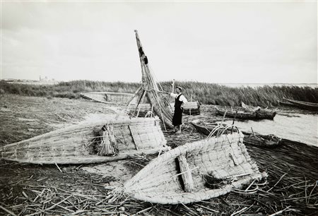 FRANCO PINNA Cabras - Lo stagno anni sessanta stampa alla gelatina sali...