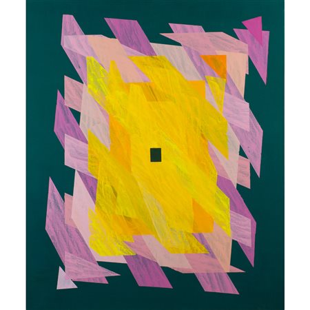 Paolo Dorazio Roma 1944 120x100 cm. "Viaggio nel magico giardino", 2020,...