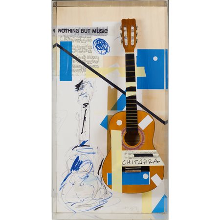 Giuseppe Chiari Firenze 1926 - 2007 106x56x13 cm. "Nothing but music",...