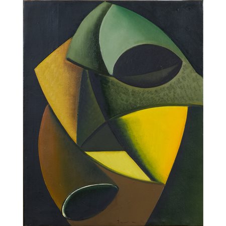 Salvatore Provino Bagheria 1943 50x40 cm. "Senza titolo", 1974, olio su tela,...