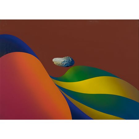 Filippo Degasperi Milano1928-2014 50x70 cm. "Asteroide di Giove", 1973, olio...