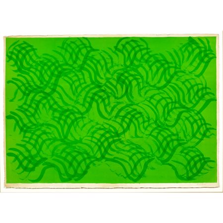 Carla Accardi Trapani 1924 - Roma 2014 51x71 cm. "Verde", litografia a...