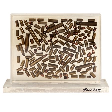 Giorgio Gost 1962 22x28 cm. "Bossoli (capsula del tempo)" 2019, resina e...