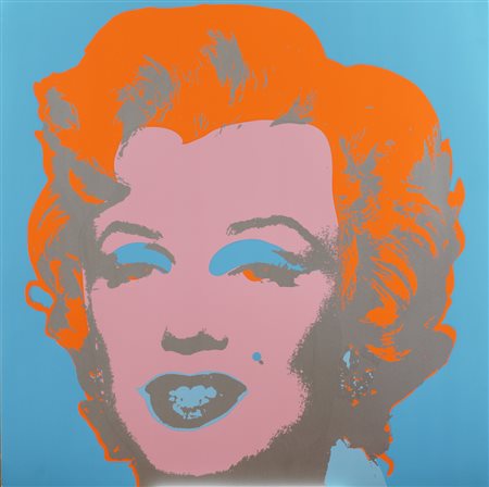 Andy Warhol Pittsburgh 1928 - New York 1987 91x91 cm. "Marylin", serigrafia a...