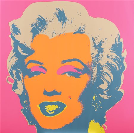 Andy Warhol Pittsburgh 1928 - New York 1987 91x91 cm. "Marylin", serigrafia a...