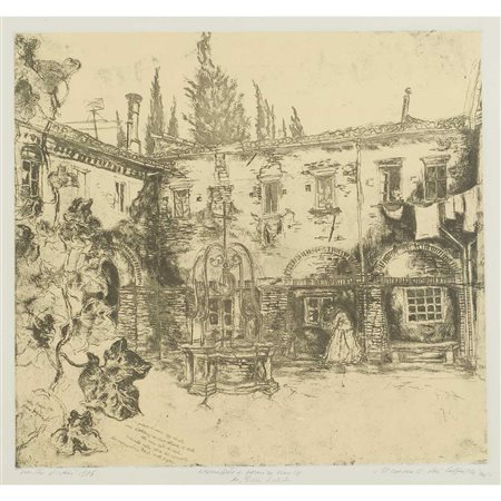 Walter Piacesi Ascoli Piceno 1929 60x80 cm. "Il convento dei Cappuccini",...