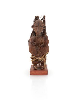 Feticcio (nkisi) Bayaka in legno, arte tribale