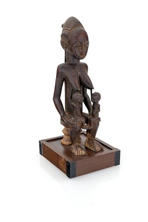 Maternità in legno, Baulé, Costa d'Avorio