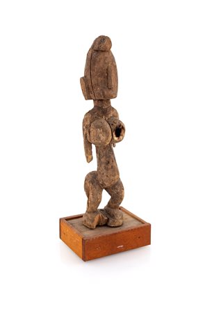 Scultura fetish in legno, repubblica democratica del Congo