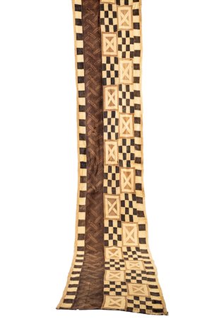 Tessuto cerimoniale Ntshak, repubblica democratica del Congo, regno di Kuba, tribù Shoowa, seconda metà XX secolo