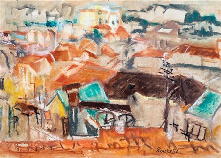 Fausto Pirandello, Tetti di Roma, metà anni '40