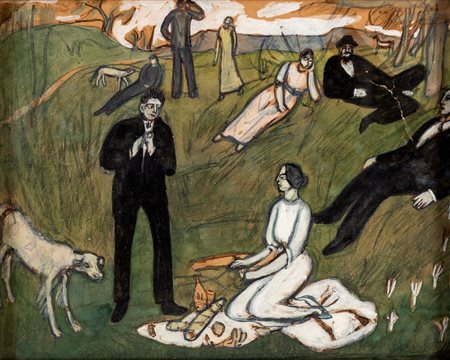 Tullio Garbari, Scampagnata, 1913