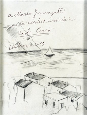 Carlo Carrà, Paesaggio, 1965