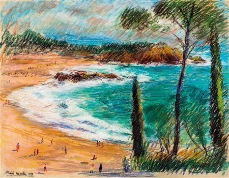 Michele Cascella, Marina a S'Agarò, 1973