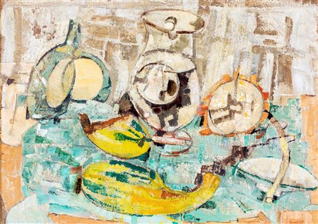 Fausto Pirandello, Composizione con zucca, 1955 ca.