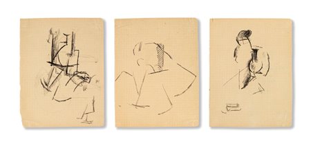 Primo Conti, Lotto di 3 disegni, 1918