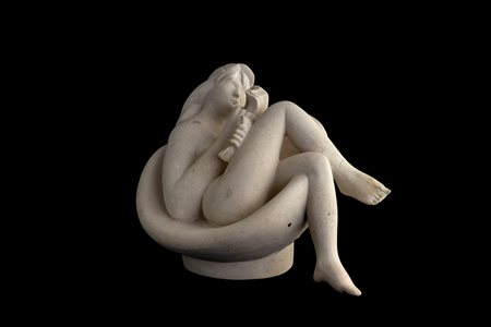 Giacomo Manzù, Tebe in poltrona - Studio per la grande opera Tebe in poltrona realizzata nel 1987, 1982