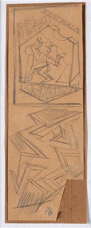 Fortunato Depero, Il fratello del teatro Bragaglia, 1922 ca.