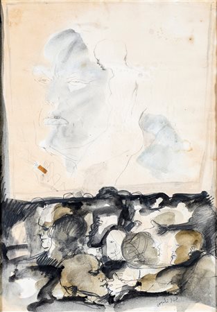 Ugo Attardi, Figure, 1962