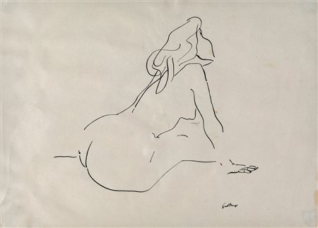 Renato Guttuso, Nudo femminile, 