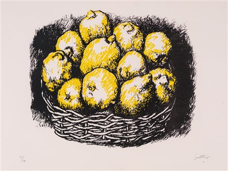 Renato Guttuso, Cesto di limoni, 