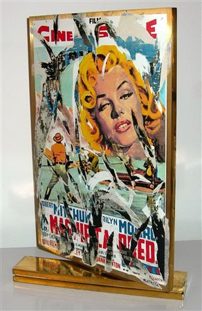 ROTELLA MIMMO Catanzaro (Cz) 1918 Cinema 2000 Multiplo bifacciale in bronzo...