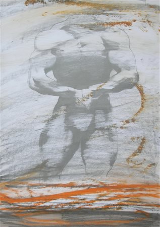 BARATELLA PAOLO Bologna (Bo) 1935 Dio 1995 Mista su cartone 70,00x50,00...