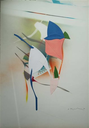 FRANCESCHINI EDOARDO Catania (Ct) 1928 Composizione 1976 Collage su carta...