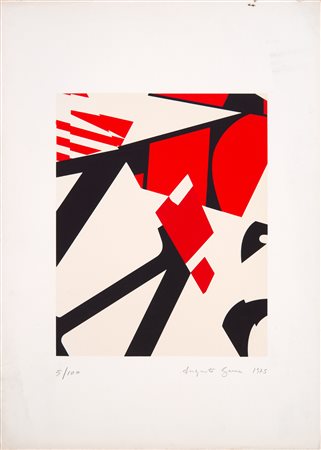 GARAU AUGUSTO Bolzano (Bz) 1923 Senza titolo 1975 Litografia su carta es....