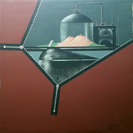 GERICO PIERO GERI Somma Lombardo (Va) 1946 Opening n3 1972 Acrilico su tela...