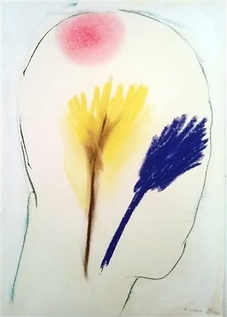 GOLBA HOSSEIN Babol (Iran) 1956 Senza titolo 1999 Pastello su carta 35,00x25,00