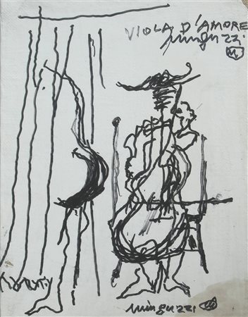 MINGUZZI LUCIANO Bologna (Bo) 1930 Giacomo Casanova (viola d'amore) Mista su...