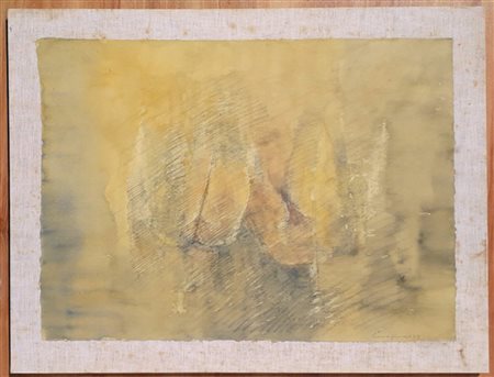 LAVAGNINO PIER LUIGI Chiavari (Ge) 1933 Composizione 1979 Mista su carta...