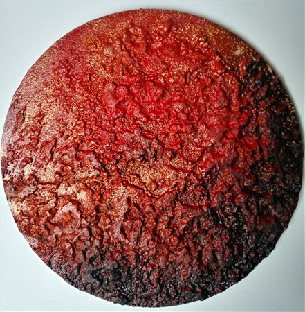 ROMANO PAOLA Monterotondo (Roma) 1951 Luna rossa 2018 Mista su tavola...