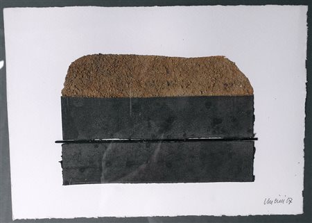 UNCINI GIUSEPPE Fabriano (An) 1929 Composizione 2007 Mista e collage su...