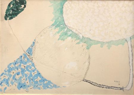 RACITI MARIO Milano (MI) 1934 Viaggio 4 1969 Olio su tela 50,00x70,00