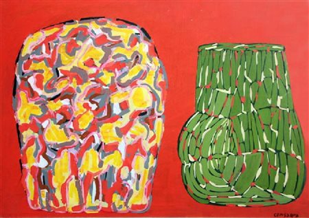 CONSAGRA PIETRO Mazara del Vallo (Tp) 1920 Fondo rosso due immagini M009 1974...