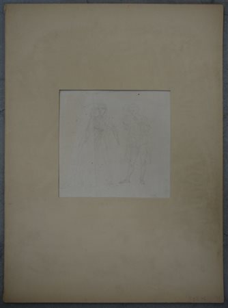 Tranquillo Cremona (attr.)

''Figure" matita nera su carta (mm 220x230 circa). I